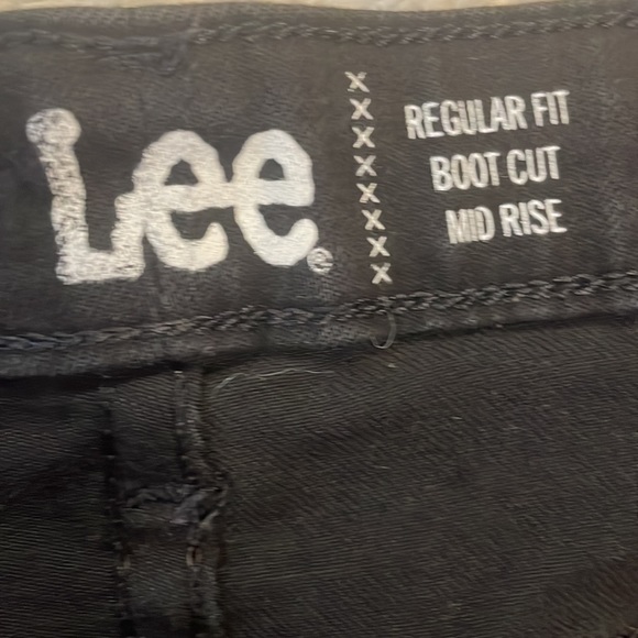 Lee jeans black 8 M boot cut mid rise - Picture 14 of 15